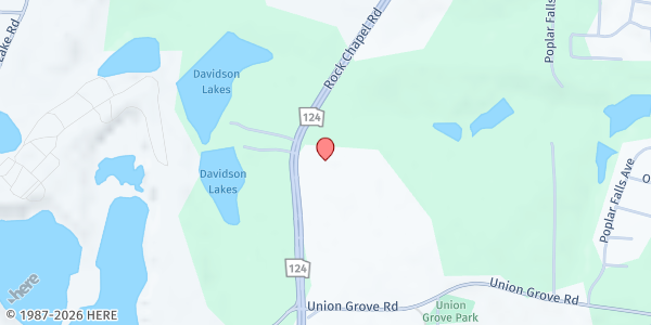 Map showing Antioch Lithonia Baptist Church at 2152 Rock Chapel Rd, Lithonia, GA