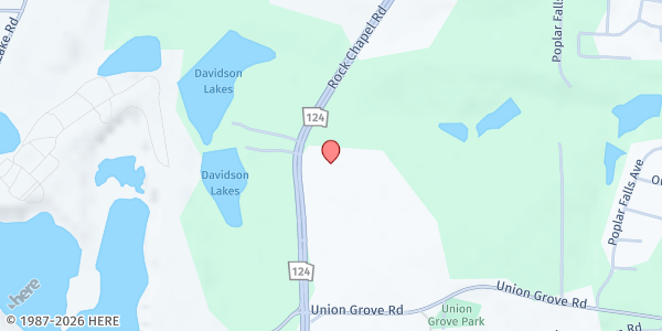 Map showing Antioch Lithonia Missionary Baptist Church at 2152 Rock Chapel Rd, Lithonia, GA