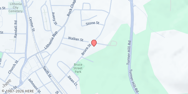 Map showing The Help Of An Angel - Lithonia at 2470 Bruce Street, Lithonia, GA