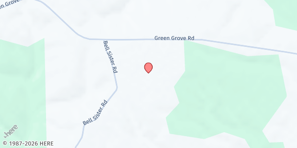 Map showing Fountain B Wims Community Center at 7062 Green Grove Rd., Lumpkin, GA