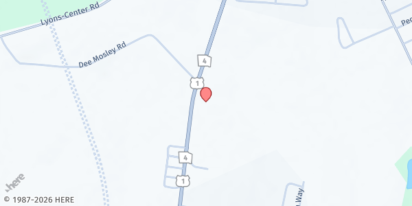 Map showing Oasis Church of God at 1163 US Highway 1 South, Lyons, GA