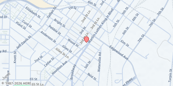 Map showing ATAP Family Services - Houston Ave at 1625 Houston Avenue, Macon, GA