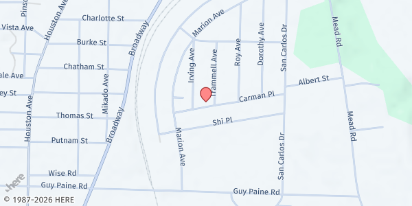 Map showing Countryside Baptist Church at 667 Carmen Place, Macon, GA