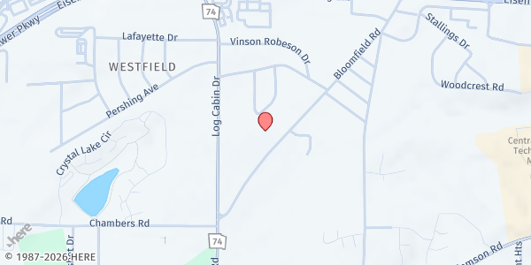 Map showing Covenant Life Cathedral at 4543 Bloomfield Road, Macon, GA