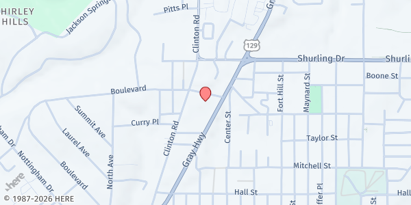 Map showing Meals on Wheels of Middle Georgia at 1212 Gray Hwy. # E, Macon, GA