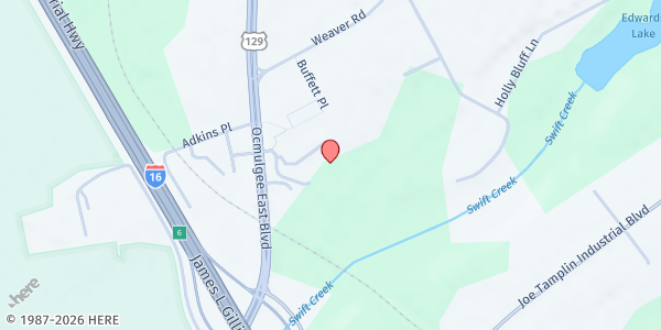 Map showing Middle Georgia Community Food Bank - Macon at 4490 Ocmulgee East Boulevard, Macon, GA