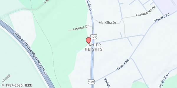 Map showing Mission to Bless at 4205 Ocmulgee East Boulevard, Macon, GA