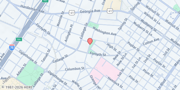 Map showing Navicent Center Foundation - Macon at 618 Orange Street, Macon, GA