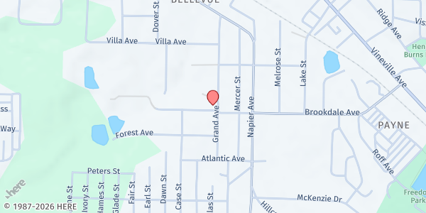 Map showing Remnant Body of Christ at 3810 Grand Avenue, Macon, GA