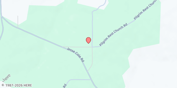Map showing Pilgrim Rest Baptist Church at 247 Pilgrim Rest Church Rd., Manchester, GA