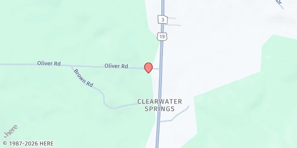 Map showing Pine Mountain Holiness Church at 1747 US-19, Meansville, GA