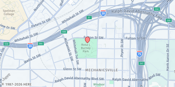 Map showing Chance for a Higher Level Outreach - Mechanicsville at 477 Windsor Street Southwest, Mechanicsville, GA