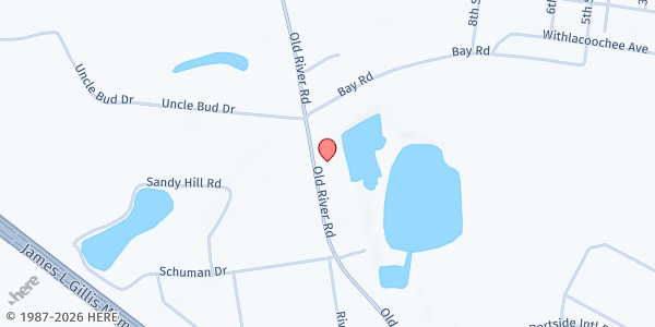 Map showing Cross Point Assembly of God at Cross Point Assembly of God, Meldrim, GA