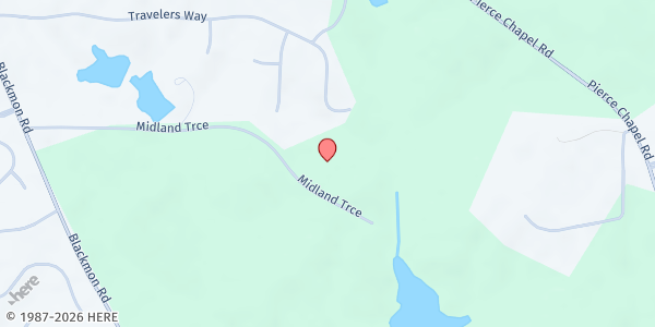 Map showing The People's Community Church at 5135 Midland Trce, Midland, GA