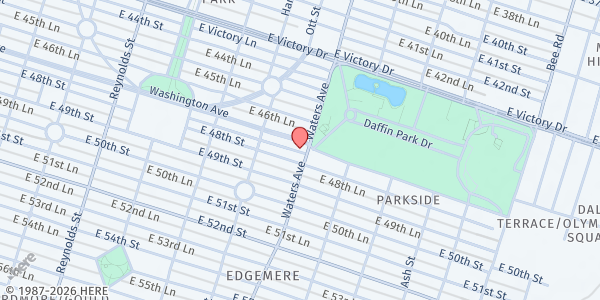 Map showing All Angel's Food Pantry at 3101 Waters Avenue, Midtown, GA