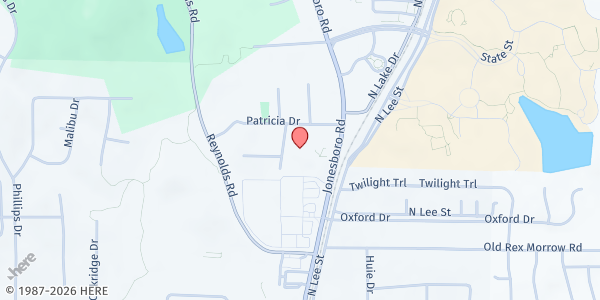 Map showing Morrow First UMC at 5985 Jonesboro Rd., Morrow, GA