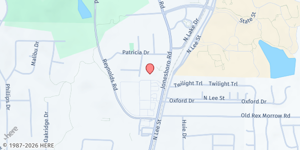 Map showing Morrow First UMC Food Pantry at 5985 Jonesboro Road, Morrow, GA