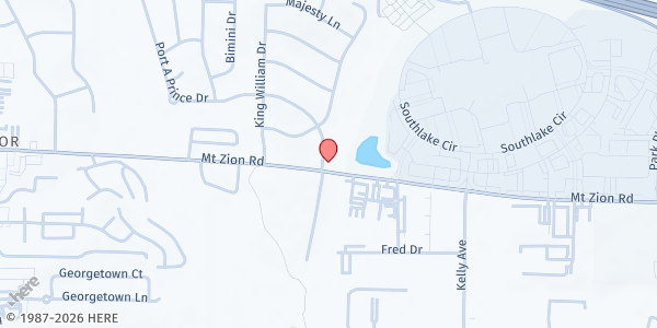 Map showing The M.I.M.S Inc. - Morrow at 996 Mount Zion Road, Morrow, GA