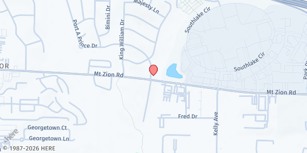 Map showing The M.I.M.S. (The Mission Increases Momentum Seamlessly) Inc - Morrow at 996 Mount Zion Road, Morrow, GA