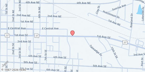 Map showing Southwest Georgia Community Action Council - Moultrie at 912 1st Ave. SE, Moultrie, GA