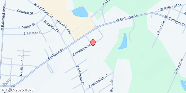 Map showing Tri-County Family Connection at 703 Dobbins Street, Mount Vernon, GA