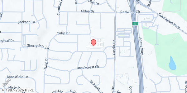 Map showing Towers High School at 3919 Brookcrest Circle, Mountain Brooke, GA