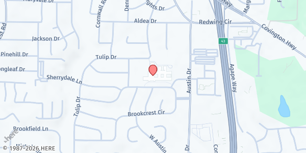 Map showing Towers High School at 3919 Brookcrest Circle, Mountain Brooke, GA