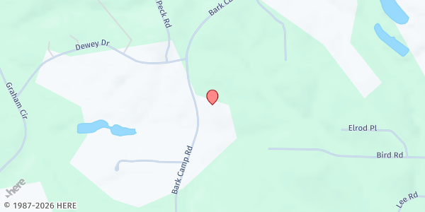 Map showing Living Waters Outreach - Manna Life Food Pantry at 5833 Bark Camp Rd., Murrayville, GA