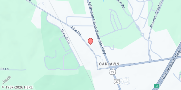 Map showing Sisters for Society at 488 Pine Rd., Newnan, GA