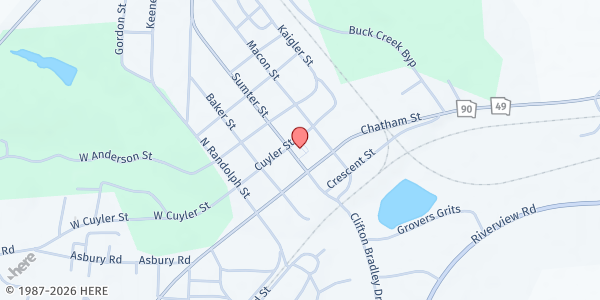 Map showing Literacy Council of Macon County, Inc. at 130 North Sumter St., Oglethorpe, GA