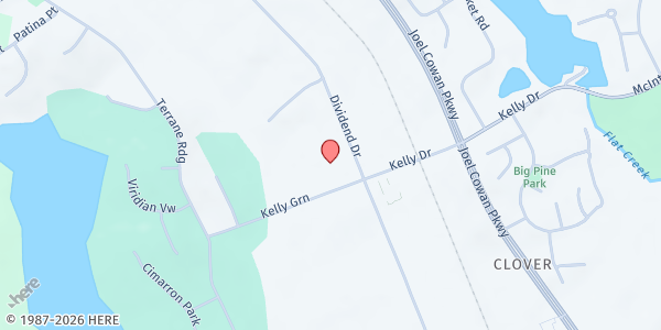 Map showing City Bridges Peachtree City Food Pantry at 320 Dividend Dr., Peachtree City, GA