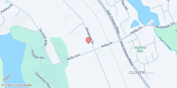 Map showing New City Church Peachtree-City Bridges Food Pantry at 320 Dividend Dr, Peachtree City, GA