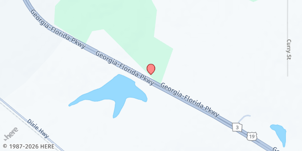 Map showing CrossPoint Church at 1640 U.S. 19, Pelham, GA