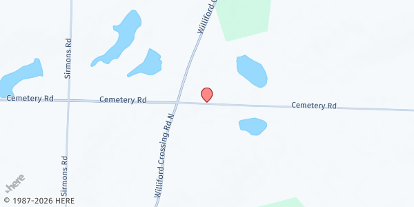 Map showing Union Baptist Church at 4267 Cemetery Rd., Pitts, GA