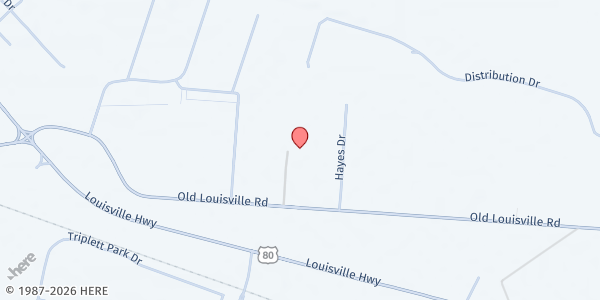 Map showing Pooler Loaves and Fishes at 5212 Old Louisville Rd., Pooler, GA