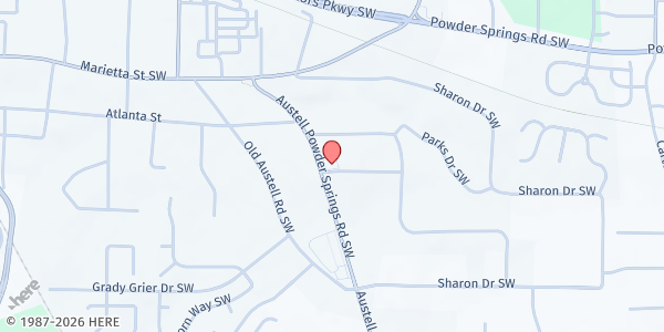 Map showing Reflections of Trinity at 4037 Austell Powder Springs Rd. SW, Powder Springs, GA