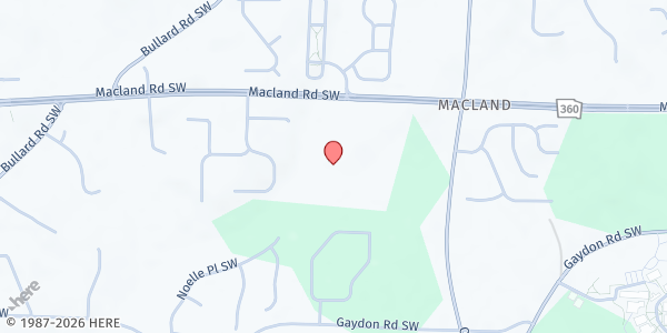 Map showing Worship With Wonders Church at 4665 Macland Road, Powder Springs, GA
