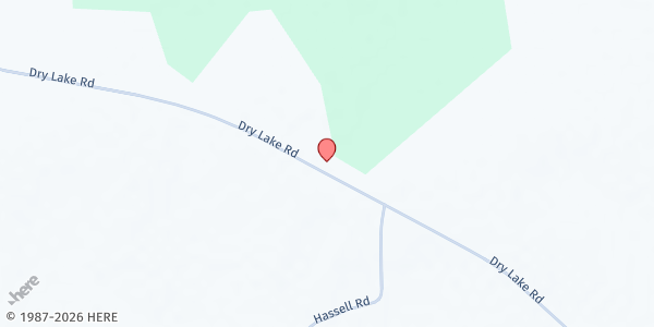 Map showing Bethany Missionary Baptist Church at 8165 Dry Lake Road, Quitman, GA