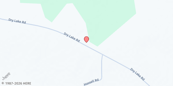 Map showing Bethany Missionary Baptist Church at 8165 Dry Lake Rd., Quitman, GA