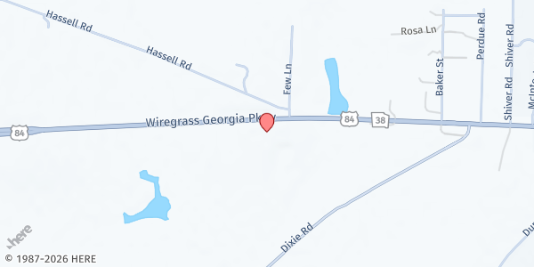 Map showing Dixie SDA Church at 8794 U.S. 84, Quitman, GA