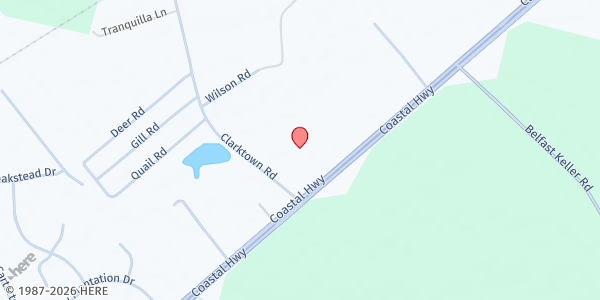 Map showing RESTORATION WORSHIP CENTER at 7446 Highway 17, Richmond Hill, GA