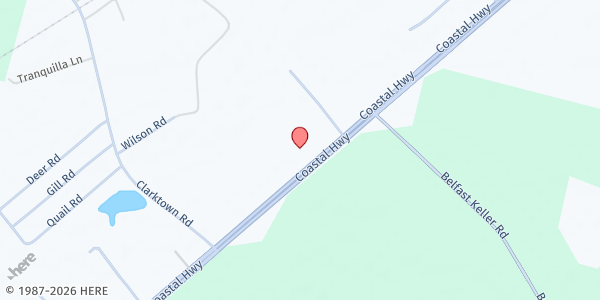 Map showing Richmond Hill Holiness Church at 7220 Highway 17, Richmond Hill, GA