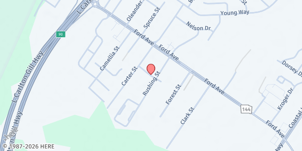 Map showing The Way Station at 55 Buford Cook Drive, Richmond Hill, GA