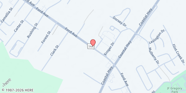 Map showing United Way Bryan County (South) at 9611 Ford Avenue, Richmond Hill, GA