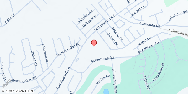 Map showing Compassion Christian Church - Effingham Campus at 810 Fort Howard Rd., Rincon, GA