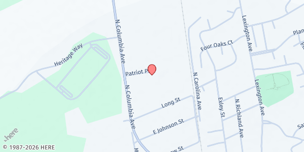 Map showing Manna House Ministries, Inc. at 1210 Patriot Drive, Rincon, GA