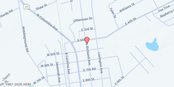 Map showing Ready2CONNECT, Inc. - Rincon at 508 North Richland Avenue, Rincon, GA