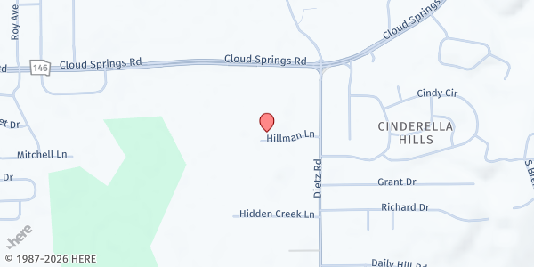 Map showing Battlefield Community SDA Church at 96 Hillman Ln., Ringgold, GA
