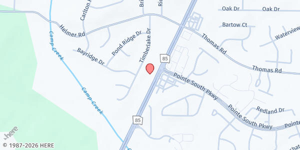 Map showing New Day Church of the Nazarene at 8561 Georgia 85, Riverdale, GA