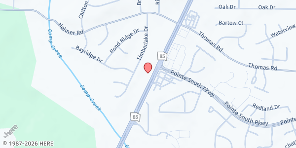 Map showing New Day Church of the Nazarene, Inc at 8561 Georgia 85, Riverdale, GA